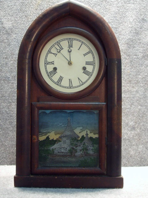 30 Hour Springwound "Beehive" Clock, Circa 1854-1860, Made By The Ansonia Brass Co. In Ansonia, Ct. — Antique Clocks Price Guide