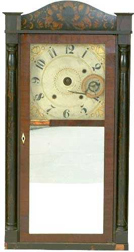 Jerome and Darrow Column and Splat Shelf Clock — Antique Clocks Price Guide