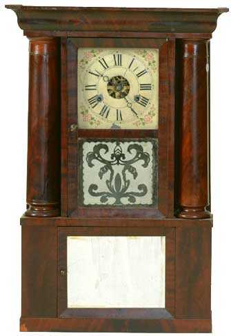 Hollow Column Shelf Clock, — Antique Clocks Price Guide