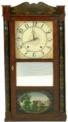 Ephraim Downs Column and Splat Shelf Clock, c. 1830 — Antique Clocks Price Guide