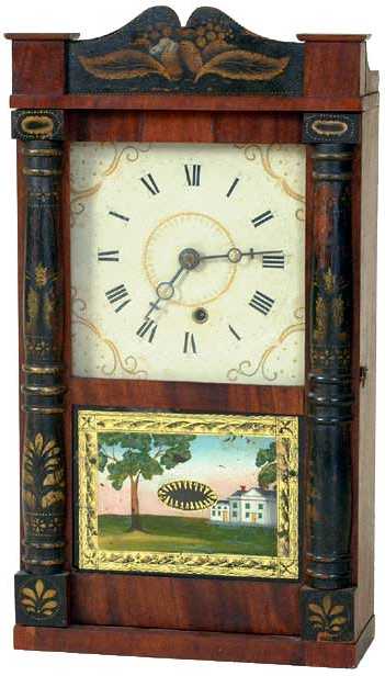 Eli Terry &amp; Son, Column and Splat Shelf Clock — Antique Clocks Price Guide