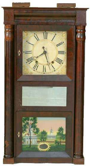 Eli Terry Jr. Triple Decker Column Shelf Clock — Antique Clocks Price Guide