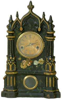 John Oliver , NYC, NY, Iron Front Shelf Clock — Antique Clocks Price Guide