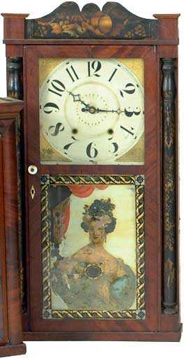 George Marsh, Farmington, Conn. Column and Splat Shelf Clock — Antique Clocks Price Guide