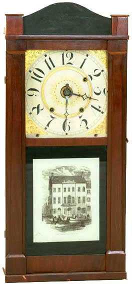 Charles Stratton, Holden, Mass., Column and Splat Shelf Clock — Antique Clocks Price Guide