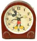 Mickey Mouse dome shaped Shelf Clock, c. 1940's or 50's — Antique Clocks Price Guide