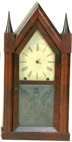 Brewster &amp; Ingraham Steeple Shelf Clock — Antique Clocks Price Guide