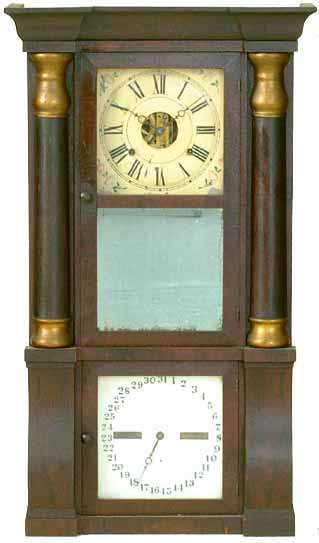 Seth Thomas Calendar Empire Column Shelf Clock — Antique Clocks Price Guide