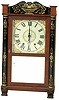 Hopkins & Alfred, Harwinton, Conn., Transitional Column and Splat Shelf Clock
