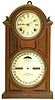 Ithaca Library Double Dial Calendar Shelf Clock