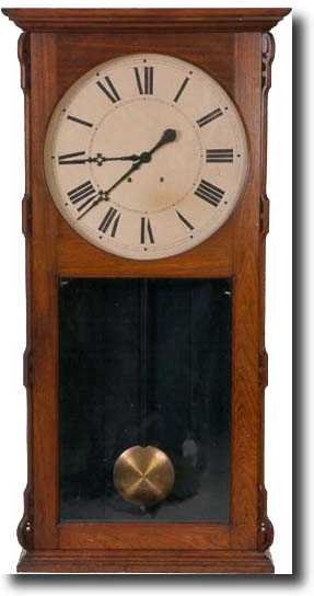UNUSUAL ITHACA WALL REGULATOR (Ithaca, NY c. 1880) — Antique Clocks Price Guide