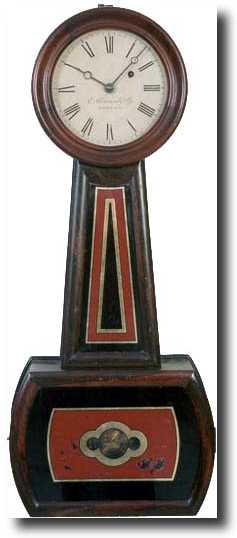 E. HOWARD &amp; CO. BANJO CLOCK (Boston, MA c. 1860) — Antique Clocks Price Guide