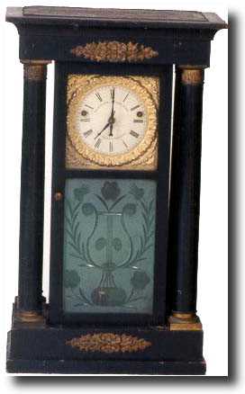 RARE AARON CRANE SHELF CLOCK (c. 1850) — Antique Clocks Price Guide