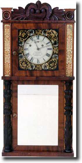 ASA MUNGER SHELF CLOCK (Auburn, NY c. 1830) — Antique Clocks Price Guide
