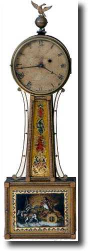 AARON WILLARD JR. BANJO CLOCK (Boston, MA c. 1820) — Antique Clocks Price Guide