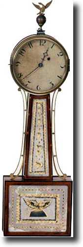 WILLARD PATENT BANJO CLOCK (Boston, MA c. 1810) — Antique Clocks Price Guide