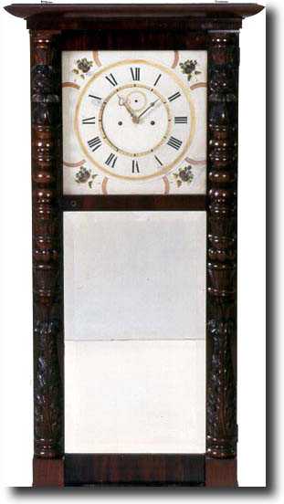 RARE, MONUMENTAL, ABNER JONES SHELF CLOCK (E. Bloomfield, NY c. 1825-1830) — Antique Clocks Price Guide