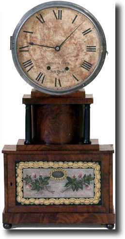VERY RARE JOSEPH IVES CASE SHELF CLOCK (Brooklyn, NY c. 1820) — Antique Clocks Price Guide