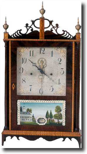 VERY RARE ELI TERRY PILLAR AND SCROLL (Plymouth, CT c. 1817) — Antique Clocks Price Guide