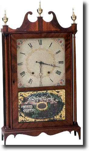ELI TERRY &amp; SONS PILLAR AND SCROLL (Plymouth, CT c. 1830) — Antique Clocks Price Guide