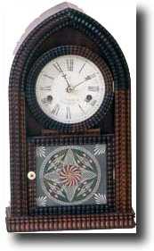 RARE J.C. BROWN MINIATURE RIPPLE BEEHIVE CLOCK (Forestville, CT c. 1840 — Antique Clocks Price Guide