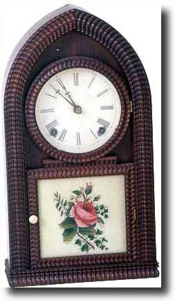 J.C. BROWN BEEHIVE RIPPLE SHELF CLOCK (Forestville, CT c. 1840) — Antique Clocks Price Guide