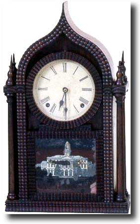 E.N. WELCH ONION TOP RIPPLE SHELF CLOCK (Forestville, CT c. 1840) — Antique Clocks Price Guide