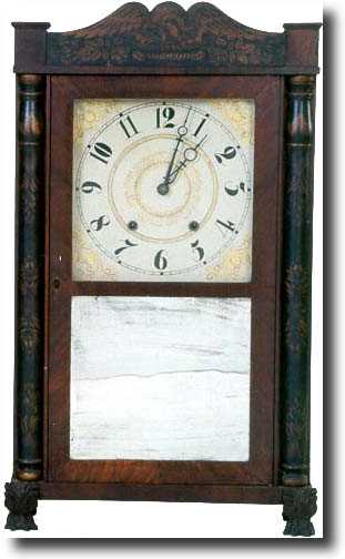 ELI TERRY &amp; SON SHELF CLOCK (Plymouth, CT c. 1830) — Antique Clocks Price Guide