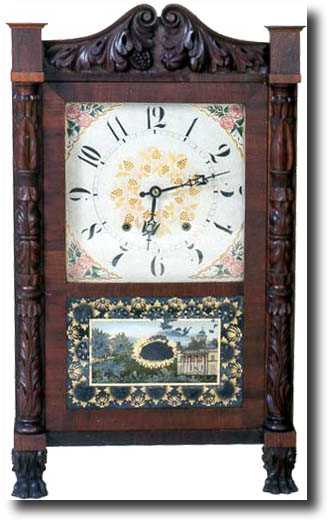 LUCIUS BRADLEY SHELF CLOCK (Watertown, CT c. 1825) — Antique Clocks Price Guide