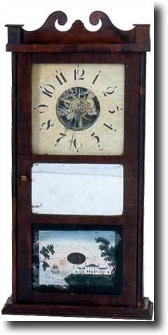 RARE EMPIRE SHELF CLOCK (New England c. 1830) — Antique Clocks Price Guide