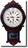 GILBERT MARANVILLE OFFICE DROP CALENDAR CLOCK (Winston, CT c. 1870)