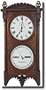SETH THOMAS No. 5 DOUBLE DIAL WALL CALENDAR CLOCK (c. 1870)