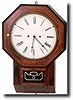 ATKINS CLOCK CO. OCTAGONAL WALL CLOCK (Bristol, CT c. 1865)