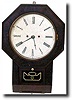 ATKINS CLOCK CO. OCTAGONAL WALL CLOCK (Bristol, CT c. 1865)