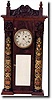 VERY RARE AND IMPORTANT ASA MUNGER STOVEPIPE SHELF CLOCK (Auburn, NY c. 1830)