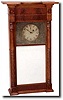 ASA MUNGER IRONING BOARD TOP SHELF CLOCK (Auburn, NY c. 1830)