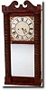 RARE ABNER JONES SHELF CLOCK (E. Bloomfield, NY c. 1825-1830)