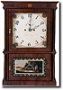 RARE HEMAN CLARK TRANSITIONAL SHELF CLOCK (Plymouth, CT c. 1820)