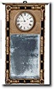 RARE SAMUEL ABBOTT MIRROR CLOCK (Boston, MA c. 1820)