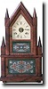 BIRGE AND FULLER STEEPLE ON STEEPLE SHELF CLOCK (Bristol, CT c. 1840)