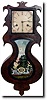 RARE SMITH and GOODRICH WALL ACORN CLOCK (Bristol, CT c. 1840)