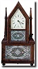RARE BIRGE AND FULLER FOUR CANDLESTICK STEEPLE CLOCK (c. 1840