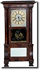 E.W. ADAMS EMPIRE SHELF CLOCK (Seneca Falls, NY c. 1840)