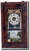 RARE HILLS and GOODRICH OGEE SHELF CLOCK (Plainville, CT c. 1840)