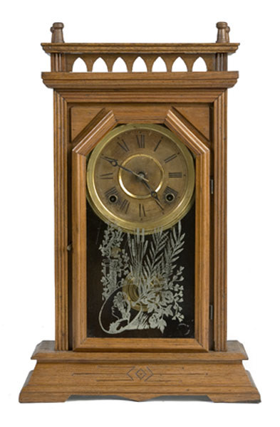 Eight Day-Half Hour Strike Glendale Terry Shelf Clock, — Antique Clocks Price Guide