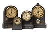 Four Iron Cased Terry Beehive Clocks,