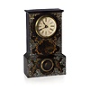 Terry & Andrews Ansonia, Ct. Pearl Inlaid Iron Shelf Clock, ca 1840's 