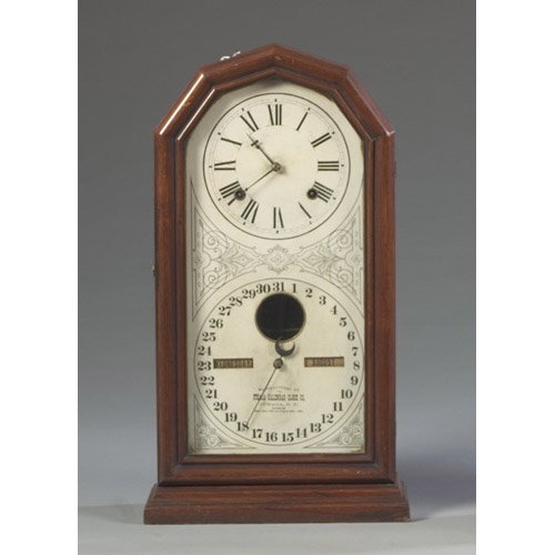 Ithaca No. 11 Octagon Calendar Clock, — Antique Clocks Price Guide