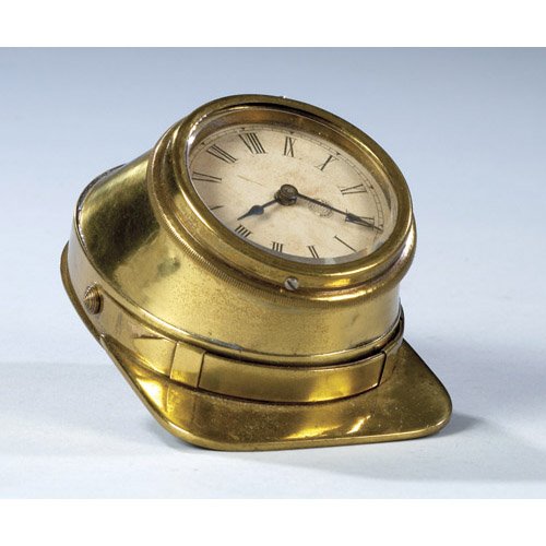 New Haven Brass Novelty Clock -- Civil War Kepi, — Antique Clocks Price Guide