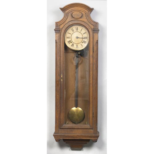 Fine German Regulator Wall Clock, — Antique Clocks Price Guide